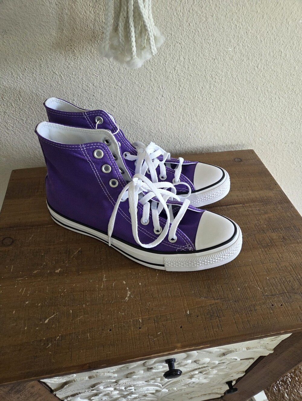Converse Chuck Taylor All Star High-Top Sneaker Size 9 New Electric Purple Y2K - Picture 2 of 9